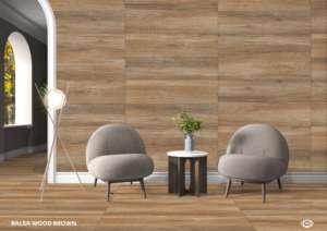 กระเบื้องพอร์ซเลนลายไม้สุดหรู ผิวด้าน ขนาด 600x1200 มม. ให้ลุคไม้ธรรมชาติ สำหรับงานตกแต่งภายในระดับพรีเมียม - Product Image 2