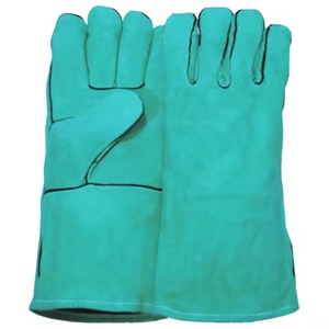 Gants de soudure en cuir de vachette ignifuge de qualité supérieure, résistants, pour travaux lourds, gants de sécurité de qualité supérieure pour les ouvriers du bâtiment - Product Image 2