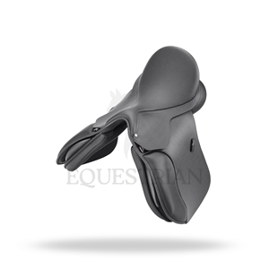 Selle tout usage avec panneaux floqués, selle d'équitation, équipement équestre - Product Image 4