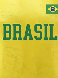 Maillot de football décontracté d'été à manches courtes pour hommes, T-shirt de supporter du Brésil, vente en gros par lot - Product Image 4