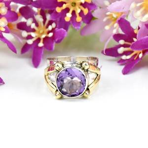Natural Amethyst Ring 925 Sterling Silver Purple Gemstone Handmade February Birthstone Jewelry Statement Fine Ring <b>Gift</b> <b>for</b> <b>Her</b> - Product Image 1