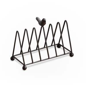 Support en fer antique conçu pour la présentation décorative d'assiettes sur tables, étagères et armoires à vaisselle - Product Image 1