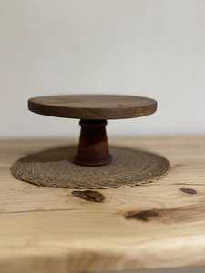 Eco-Friendly Solid Wood Circle Shape <b>Cake</b> <b>Stand</b> for Birthday and Wedding Highly Customizable Size and Color - Product Image 4
