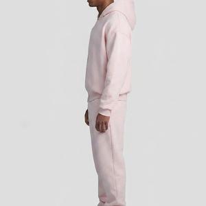 Conjunto de Sudadera y Pantalones Deportivos Personalizados OEM, de Algodón Grueso, Estilo Holgado, para Hombre - Product Image 2