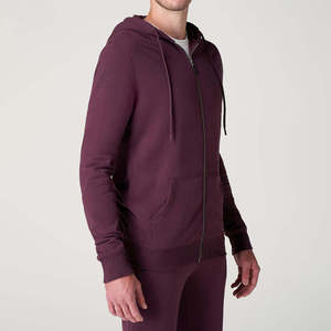 Ensemble de survêtement polaire personnalisé pour hommes adultes, sweat à capuche zippé et pantalon de jogging, en coton, décontracté, pour l'hiver, vêtements de sport, fournisseur en gros, OEM - Product Image 4