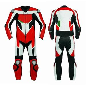 Chaquetas de Motocicleta Personalizadas de Poliéster Protector, Traje de Carreras de Cuero, Ropa de Carreras de Carretera de Piel de Vaca, Atuendo Deportivo de Motociclista de Una Pieza para Hombre - Product Image 4