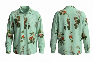 เสื้อเชิ้ตแฟชั่นสตรีทสไตล์ทันสมัย ติดกระดุม พิมพ์ลายตามสั่ง ดีไซน์เก๋ ใส่ได้ทุกฤดู รับออกแบบโลโก้ตามสั่ง - Product Image 5