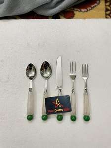 Oferta Especial 2024: Juego de Cubiertos de Cocina de Diseño Moderno en Madera, Resina y Acero Inoxidable, Regalo de Boda de STAR CRAFTS - Product Image 4