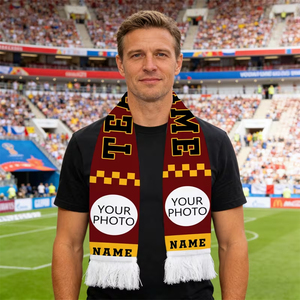 Écharpe de supporter de football LESAM SPORTS la plus vendue, en acrylique écologique, confortable, tricotée, imprimée, pour club de fans, idéale pour l'encouragement sportif - Product Image 4