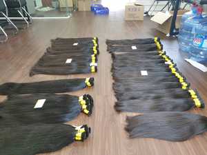 Minh Khang vendedor de cabello Vietnam 150kg negro Natural 100% materia prima humana estilo ondulado extensiones a granel bebé almacén lista de precios - Product Image 3