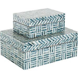 Boîte en résine élégante avec intérieur en MDF pour cadeaux, décoration de la maison et organisation décorative - Product Image 6