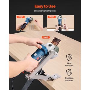 Affilatore e Bilanciatore per Lame di Tosaerba in Metallo Regolabile a 15 e 45 Gradi con 4 Perni Adattatori e Strumento per Affilatura - Product Image 2