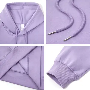 Sudadera con Capucha Premium 100% Algodón Unisex, Bordada, ODM, Estilo Urbano, Bolsillo Liso, Corte Regular, Forro Polar, Transpirable - Product Image 4