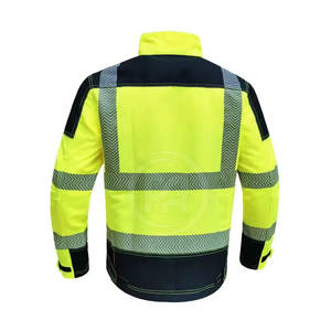 Chaqueta de seguridad de alta visibilidad para construcción, chaqueta reflectante de seguridad para hombre, en oferta. - Product Image 2