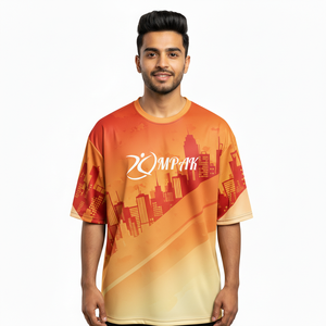 T-shirt décontracté urbain surdimensionné à sublimation pour hommes – Tendance streetwear populaire - Product Image 1