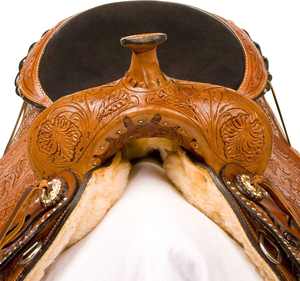 Conjunto de Silla de Montar Western de Cuero Floral Hecha a Mano de Primera Calidad con Cabezal y Pechera a Juego - Silla de Montar Ecuestre de Alta Calidad - Product Image 5