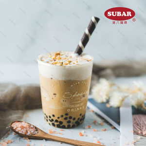 Sirop aromatisé au caramel et au sel de mer, sucre liquide pour la préparation de café et de boissons - Product Image 2