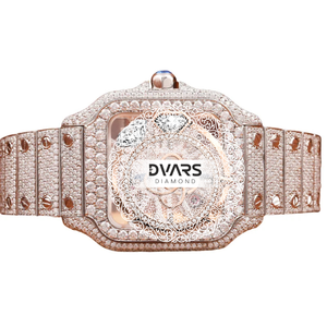 Elegante Reloj Ejecutivo de Cuarzo y Aleación, Resistente al Agua, con Cristal de Zafiro Premium, Diamante Moissanite Color D VVS1, Lujoso y Profesional - Product Image 1