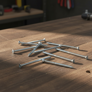 Vis à bois fraisée en acier au carbone PDC, filetage grossier et partiel, pointe acérée, finition oxyde noir, classe 4, haute résistance, métrique/pouce - Product Image 1