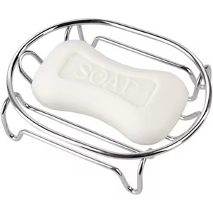 Oval Metal Soap Stand Classic Design Easy To Clean <b>Bathroom</b> <b>Accessory</b> Gold Finish Soap Dish And Holder - Product Image 5