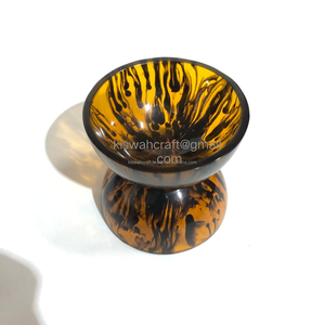 Bol de service créatif en résine écologique et durable, style classique pour hôtels et restaurants, mini-bol poli à motif tourbillon pour fruits, pâtes et salades - Product Image 5