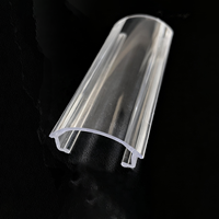 Diffuseur LED en polycarbonate transparent Bming, forme linéaire, lentille pour éclairage linéaire LED, pour éclairage moderne intérieur