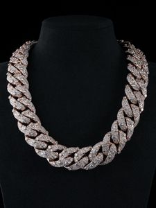 Men’s Iced Out Diamond <b>Chain</b> with Cuban Link Design Luxury Hip Hop Diamond <b>Necklace</b> for Men’s Streetwear - Product Image 4