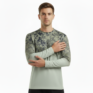 Chemise de pêche à manches longues pour homme, avec capuche et masque intégré, légère, séchage rapide, pour sports de plein air et pêche, t-shirt de pêche, maillot de sport. - Product Image 4