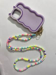 Colorful Floral Embroidery Beaded <b>Lanyard</b> <b>for</b> ID Cards <b>Keys</b> and Accessories - Product Image 4
