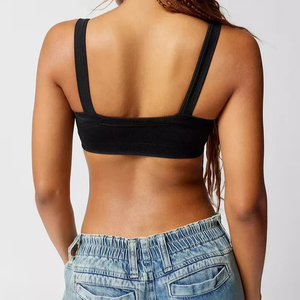 Top Corto sin Mangas para Mujer, Camiseta Corta de Verano, Sexy, Casual, de Color Sólido, Estilo Urbano - Product Image 2