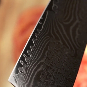 Ensemble de couteaux de chef professionnels en acier Damas multifonctionnels et écologiques, 5 pièces, avec manche en bois, pour la cuisine, vente chaude - Product Image 2
