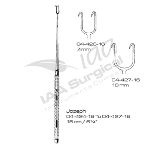 ตะขอผ่าตัดแบบสองง่ามของเยอรมัน ยี่ห้อ Steel General Surgery Gillies สำหรับศัลยกรรมประสาทและผิวหนัง รุ่น Joseph - Product Image 4