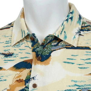 เสื้อเชิ้ตชายหาดฮาวายลายหัวกะโหลกเสือ พิมพ์ลายเสือ ทรงหลวม ระบายอากาศได้ดี แห้งเร็ว ผ้าโพลีเอสเตอร์ 100% ผ้าบรอดคลอธ เสื้อเชิ้ตฤดูร้อน สไตล์ไฮสตรีท - Product Image 2