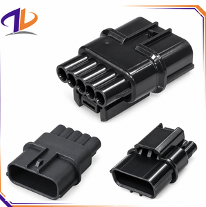 Boîtier de connecteur de faisceau de câbles automobile en cuivre 5 broches mâle/femelle (Nylon) pour réparation et remplacement de câblage électrique - Product Image 1
