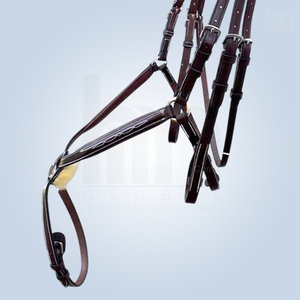 Bridon Western tout usage professionnel de qualité supérieure, durable, avec muserolle mexicaine rembourrée en vison, modèle Grackle Figure-8, OEM - Product Image 3