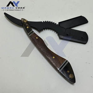 Rasoir de barbier à lame unique à bord droit pour la mise en forme de la moustache et de la barbe et le rasage manuel, conception sécurisée pour hommes - Product Image 5