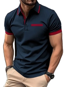 Venta al por mayor de camisetas de Polo de manga corta unisex a la moda 100% algodón con logotipo personalizado ropa personalizable sólida de alta calidad - Product Image 2