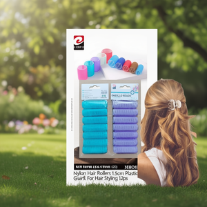 Bigoudis en nylon de 1,5 cm, bigoudis en plastique pour le coiffage des cheveux, 12 pièces - Product Image 3