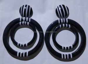 Pendientes de Cuerno para Orejas Sensibles, Pendientes de Cuerno de Estilo Étnico, Aspecto Lindo, Pendientes de Cuerno de Búfalo de Lujo a Precios de Descuento - Product Image 3