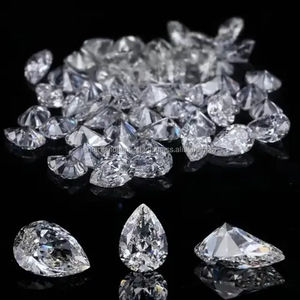 Diamants en vrac de laboratoire HPHT CVD de forme poire, couleur DEF, clarté VS-Si, prix de gros pour la fabrication de bijoux (boucles d'oreilles) - Product Image 1
