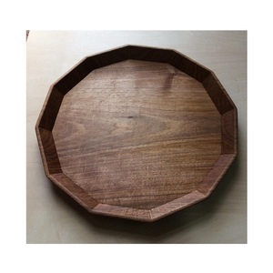 Wooden Serving Tray Handmade Utility Carrier for <b>Breakfast</b> Meals Coffee Tea Snacks Fruits Desserts and Everyday Dining - Product Image 1