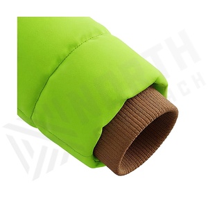 Hooded Quilted Waterproof <b>Bubble</b> Jacket Black Full Sleeve Winter Windproof Cotton Shell Knitted Fabric Polyester Filling Stand - Product Image 6