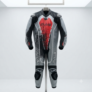 ชุดแข่งรถหนังวัว/หนังจิงโจ้แบบสั่งตัดสำหรับผู้ชาย ชุดจั๊มสูทแบบชิ้นเดียว/ชุดแข่งพร้อมเกราะป้องกันระดับ CE 2 ผลิตตามขนาดที่กำหนดเอง OEM - Product Image 1