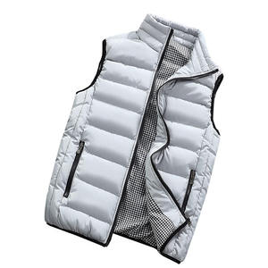 Gilet matelassé chaud pour homme, imperméable, coupe-vent, avec fermeture éclair, vêtement d'extérieur, logo personnalisé, marque privée, OEM, vente en gros, USA, décontracté - Product Image 3