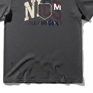 T-shirts en coton imprimés d'inspiration vintage, t-shirts graphiques rétro, logo personnalisé, vente en gros, streetwear, qualité supérieure - Product Image 2
