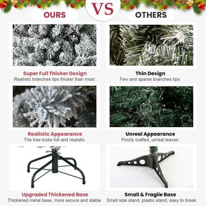 Albero di Natale Artificiale Innevato da 1,5 m con 407 Punte di Rami e Base Pieghevole di Bringstar - Product Image 5