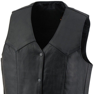 Chaleco de Cuero Personalizado para Hombre, Diseño 2026, Color Sólido, de la Mejor Calidad, Estilo Motero, Sin Mangas, Precios Bajos - Product Image 5