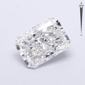 Diamante Cultivado en Laboratorio con Certificación GIA, Corte Radiante de 3.04 CT, Color D, Claridad VVS1, CVD LG 3515735631, ROYAL GEMS, para Joyería - Product Image 1