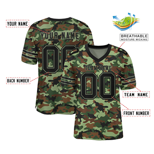 Maillot de football américain à manches courtes, respirant, séchage rapide, 100% polyester, prix de gros - Product Image 3