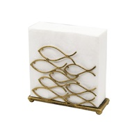 Porte-serviettes en métal classique, organisateur de table créatif, construction durable, couleur et logo personnalisables, qualité supérieure, emballage de haute qualité